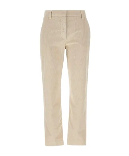 Corduroy Straight-Leg Pants