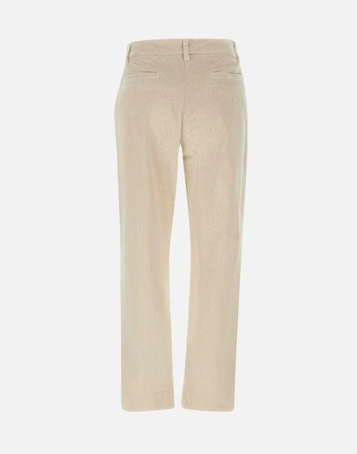 Corduroy Straight-Leg Pants