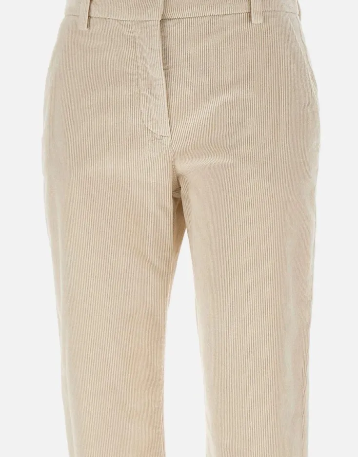 Corduroy Straight-Leg Pants