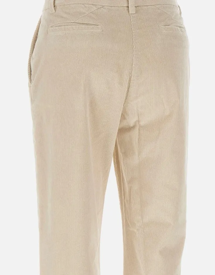 Corduroy Straight-Leg Pants