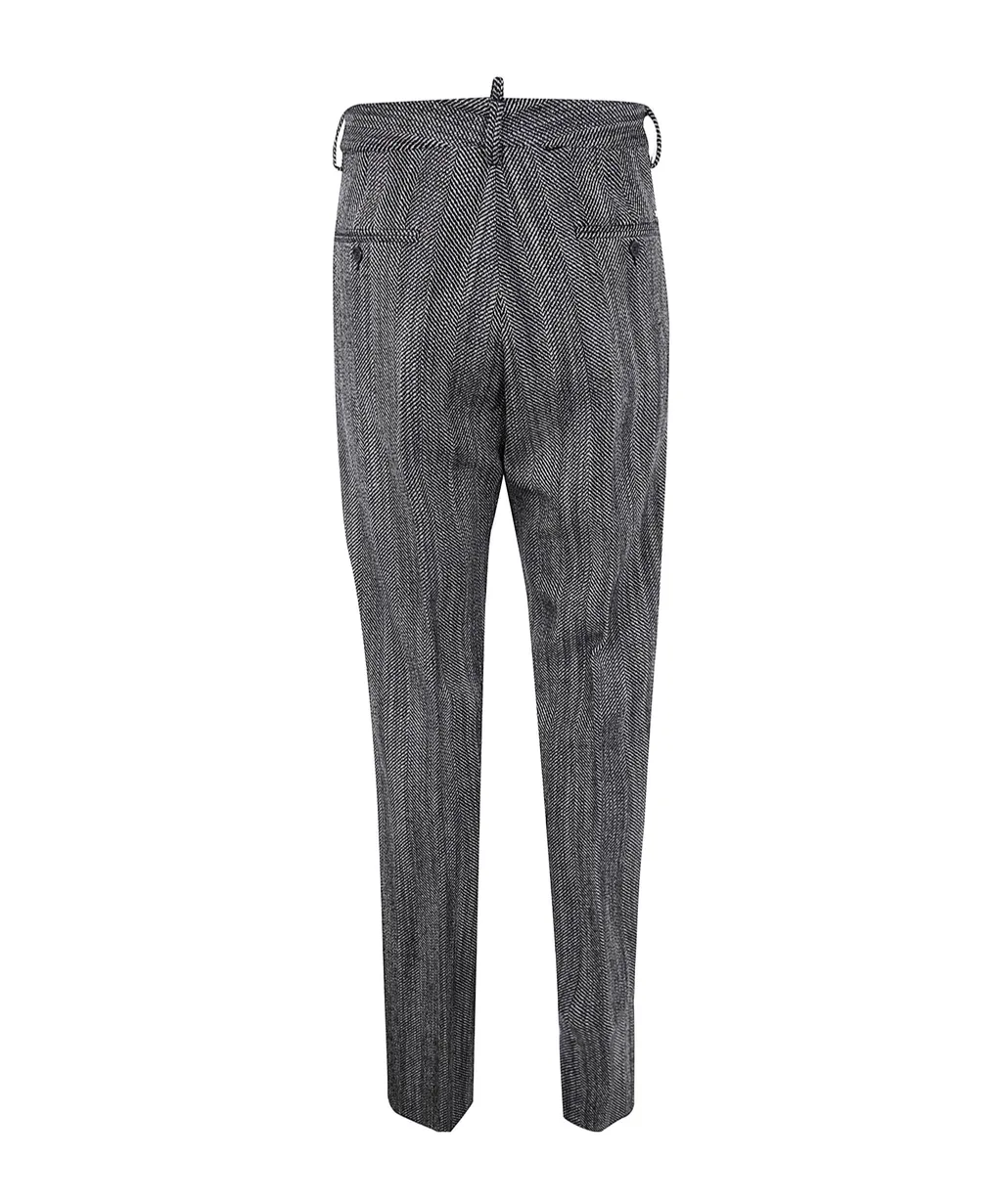 Straight-Leg Tailored Trousers