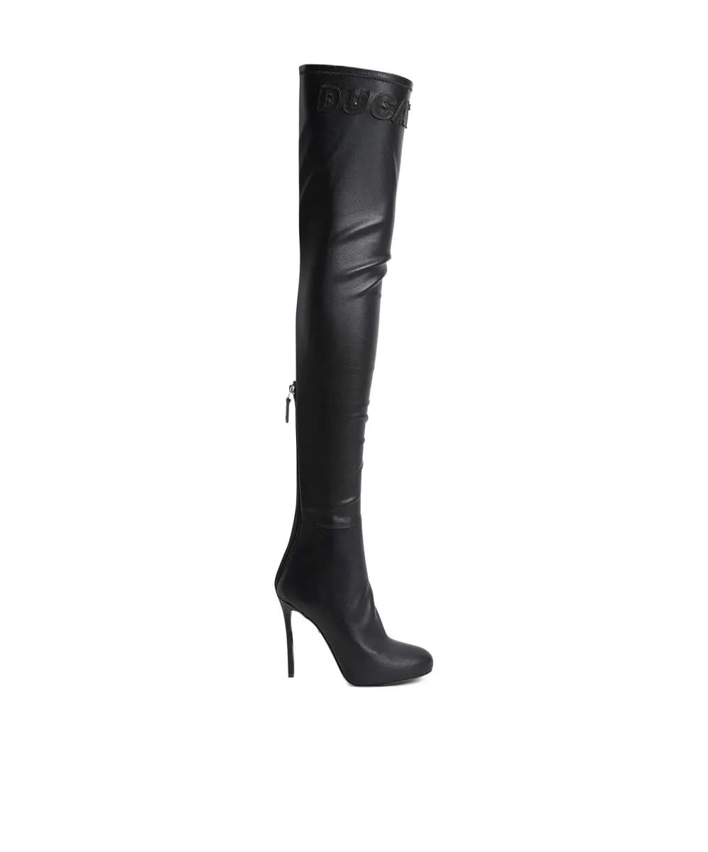 X Ducati Over-The-Knee Heeded Boots
