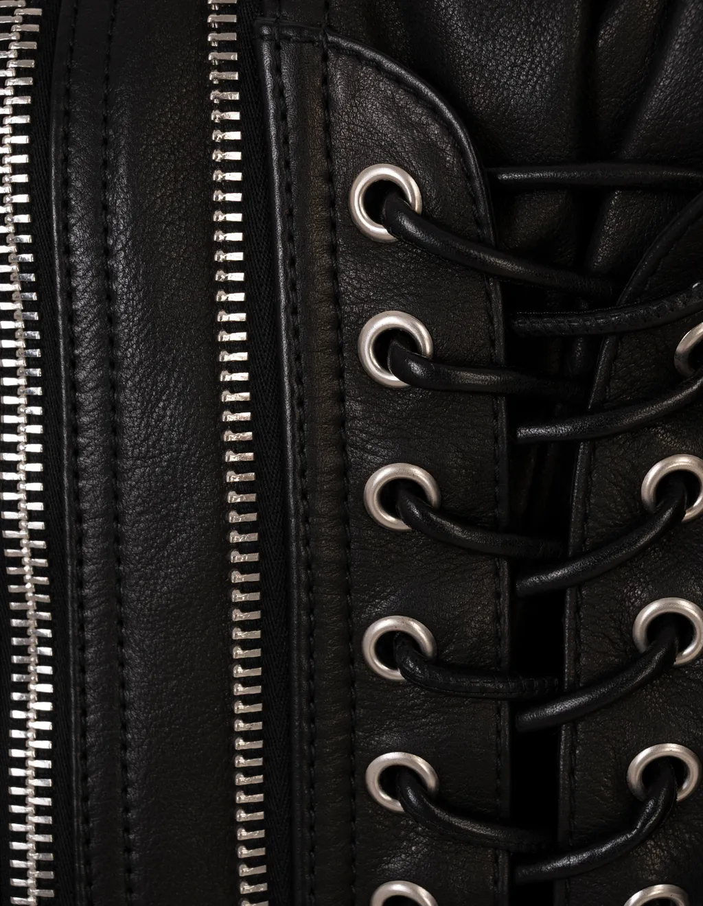 X Ducati Laced Leather Jacket