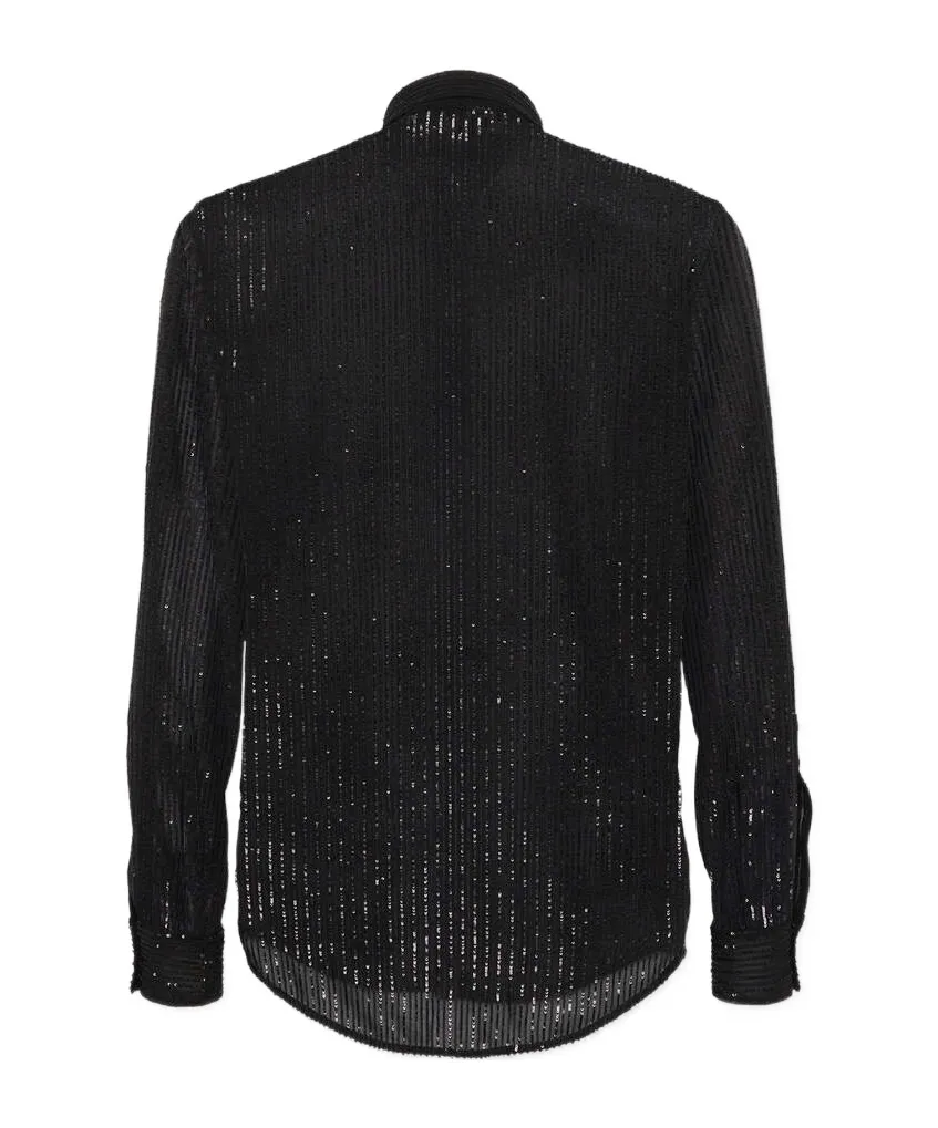 Long Sleeve Embellished Shirt