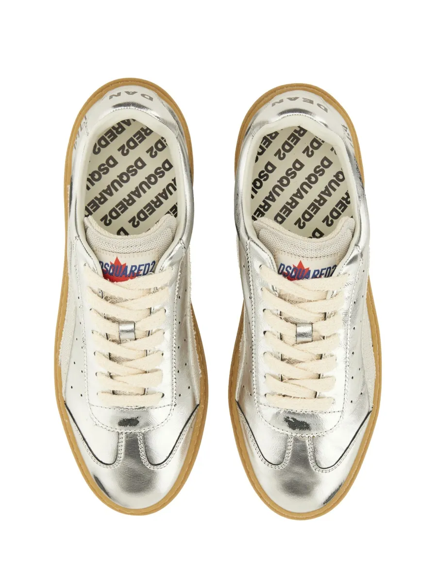 Round-Toe Lace-Up Sneakers