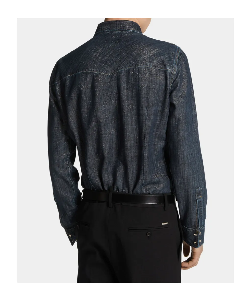 Flap Pocket Denim Shirt