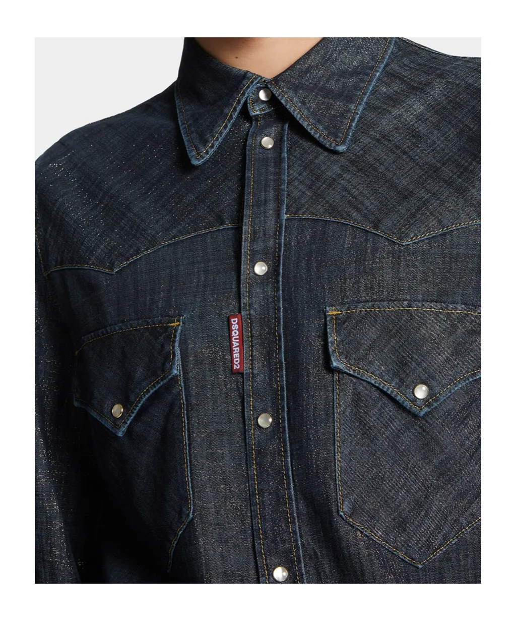 Flap Pocket Denim Shirt