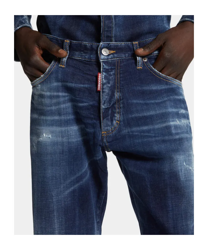 X Ducati Distressed Straight-Leg Jeans