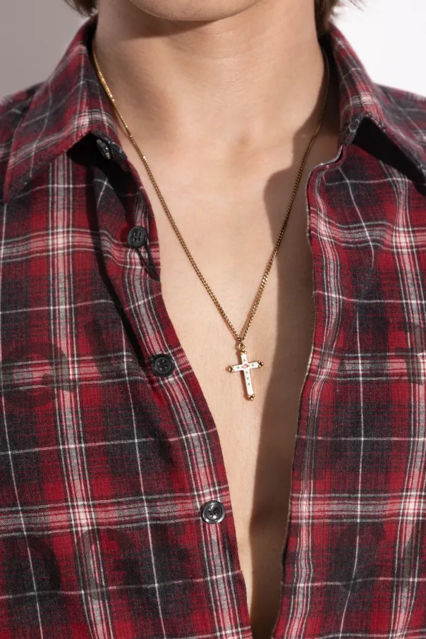 Enamel Cross Necklace