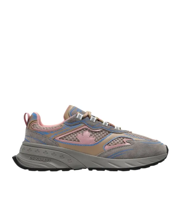 Sprinter Suede-Leather Mesh Sneakers