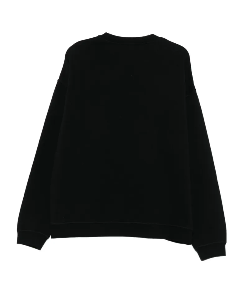 Relax Fit Tactile Logo Crewneck Sweatshirt