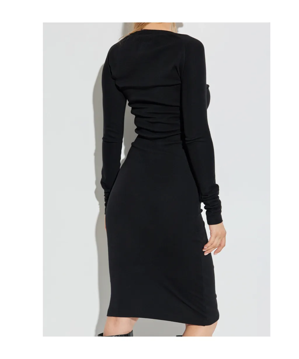Long-Sleeve Midi Dress