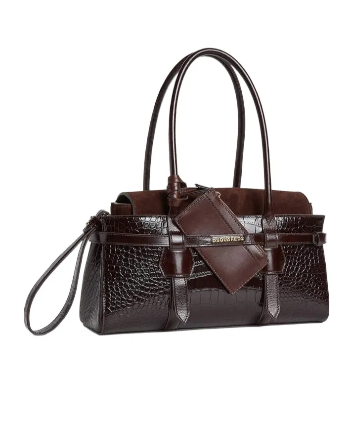 Logo Stamp Twin Shoulder Bag