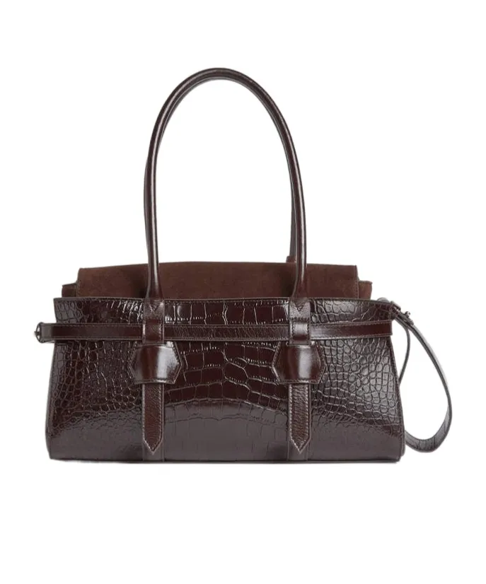 Logo Stamp Twin Shoulder Bag