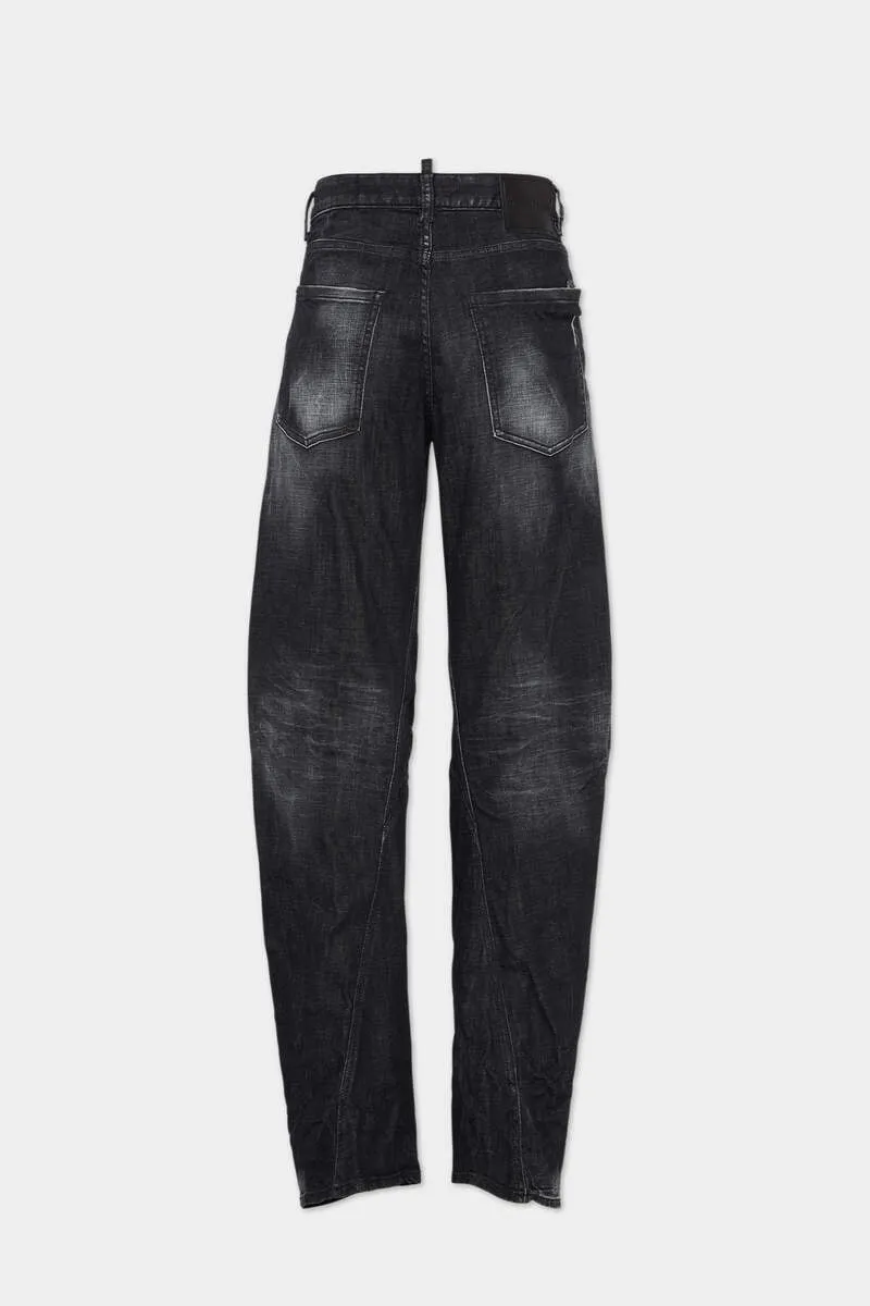 Washed Tapered Jeans