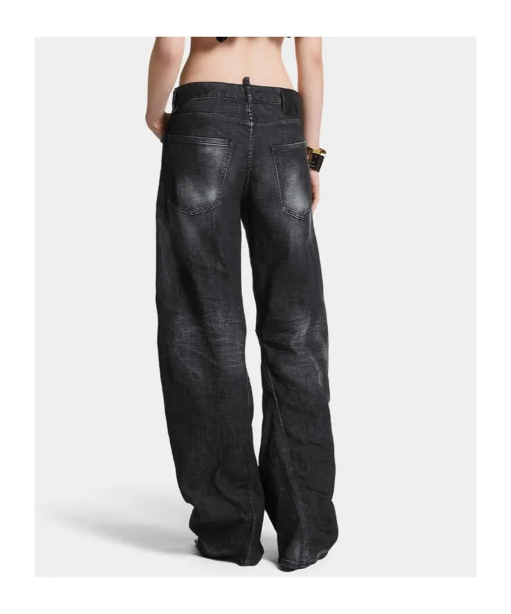 Washed Tapered Jeans