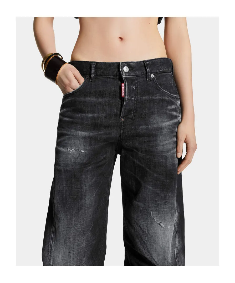 Washed Tapered Jeans