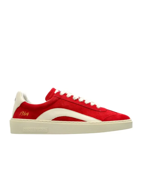 Round-Toe Lace-Up Sneakers