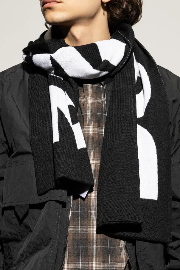 Logo Intarsia Scarf