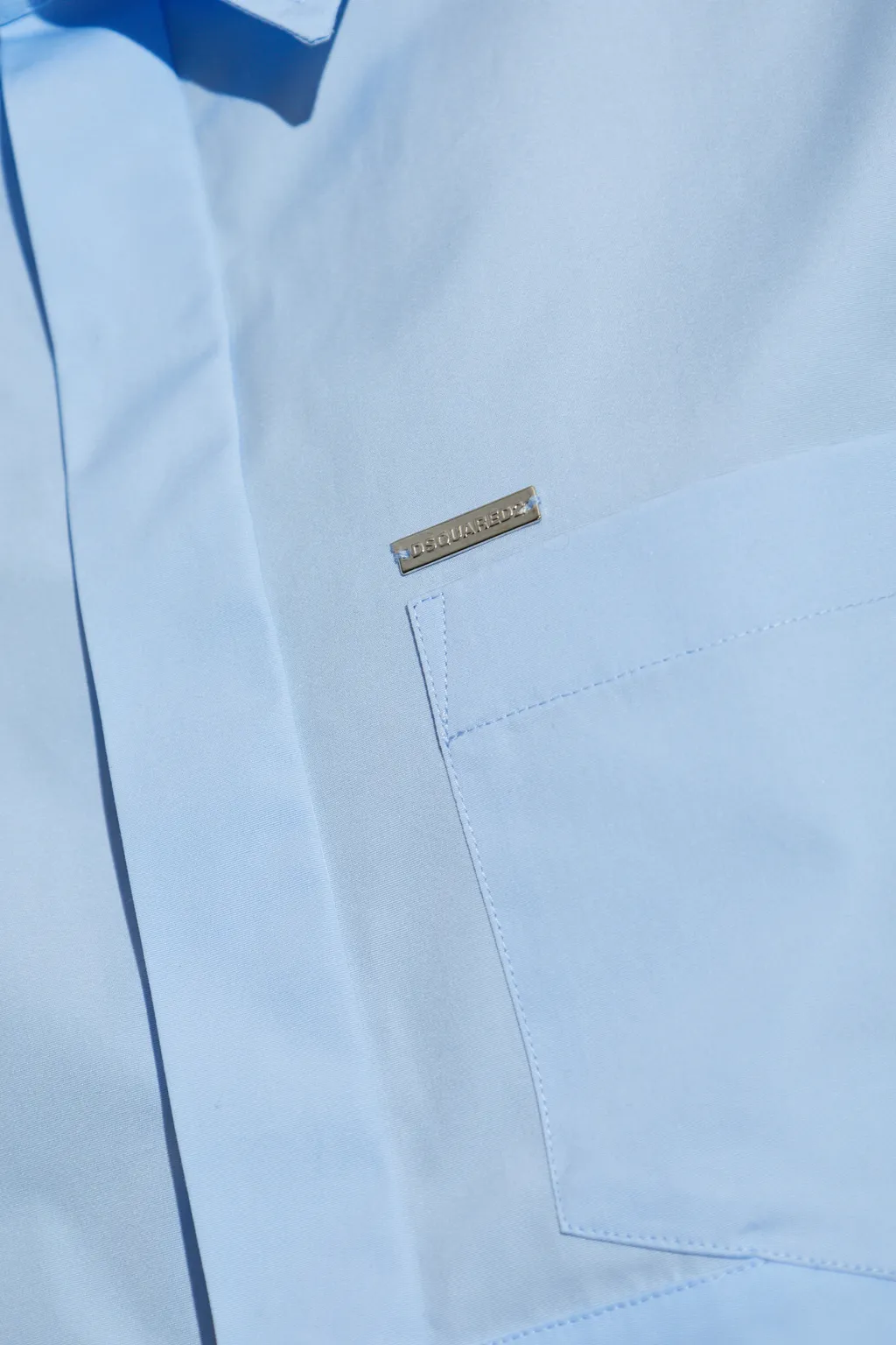Pocket Detailed Cropped Shirt