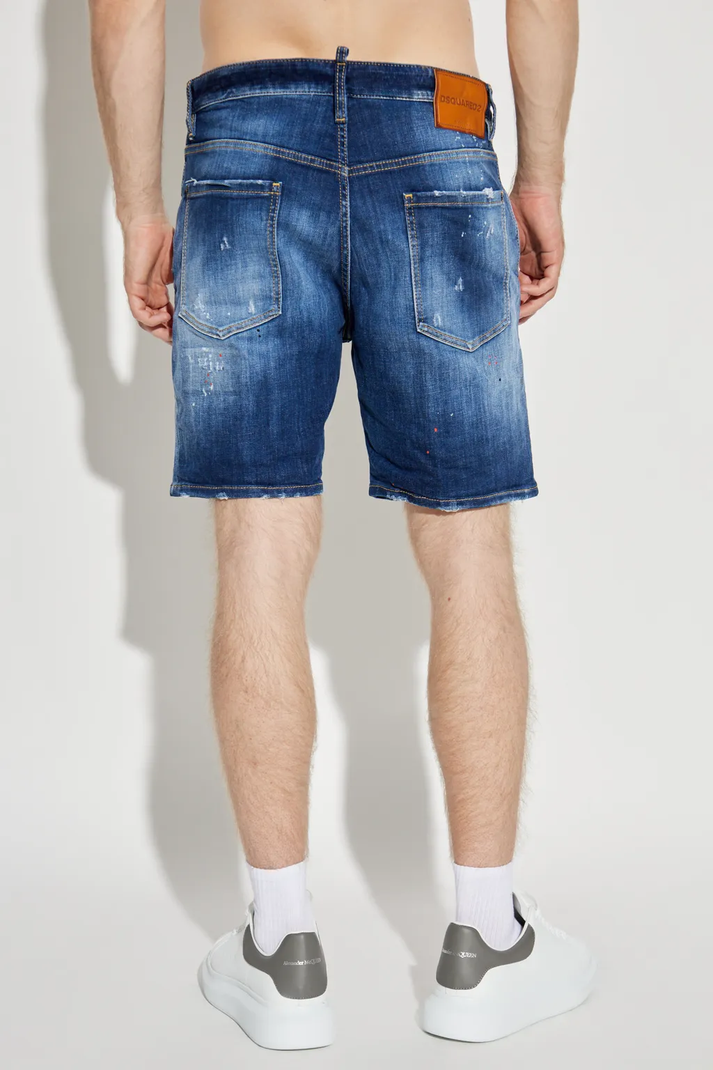 Distressed Denim Shorts