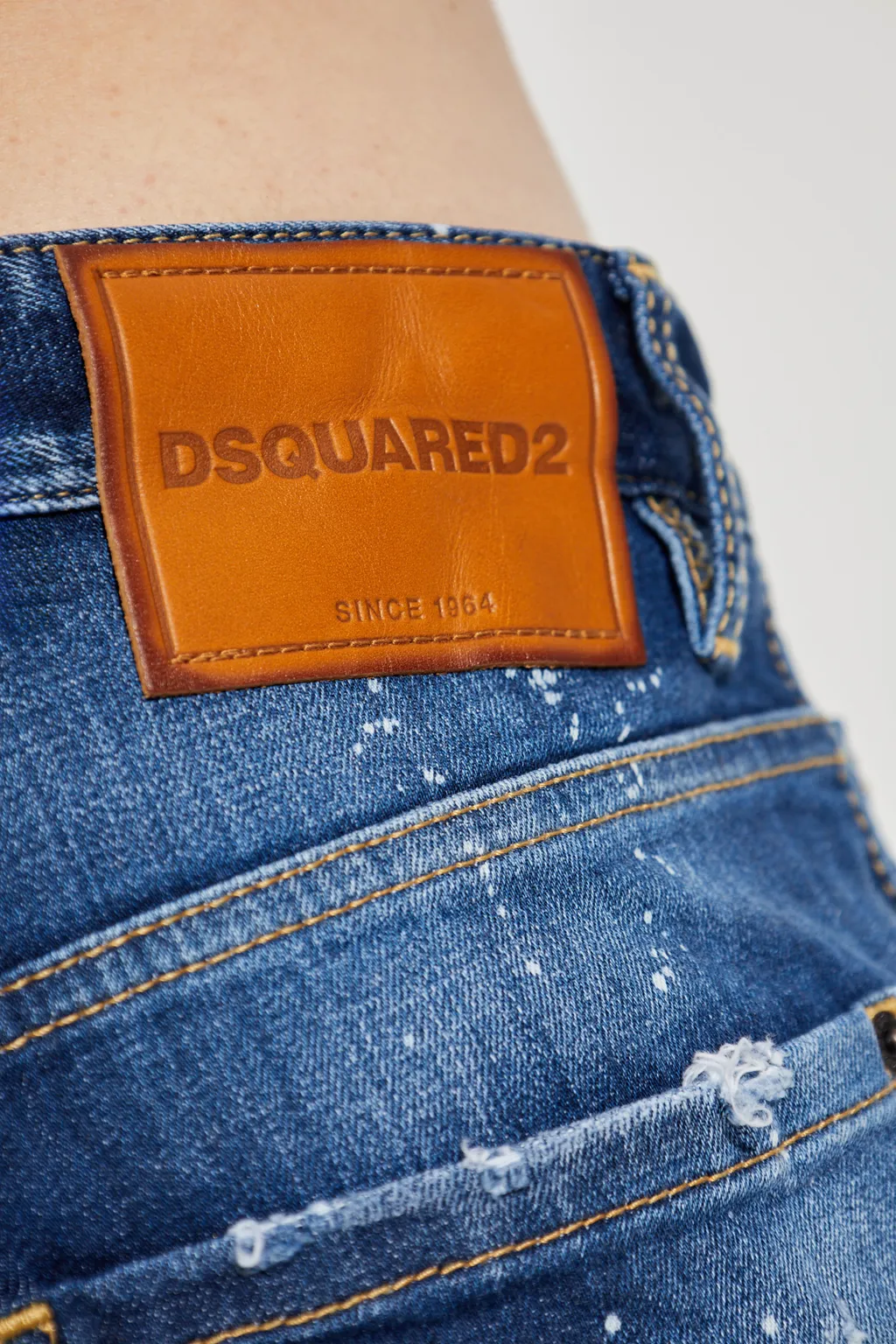 Distressed Denim Shorts