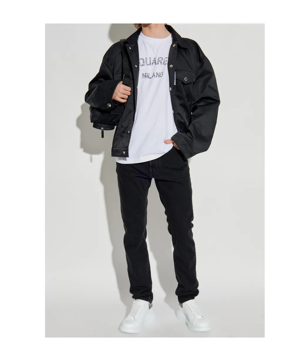 Logo Patch Skinny Jeans