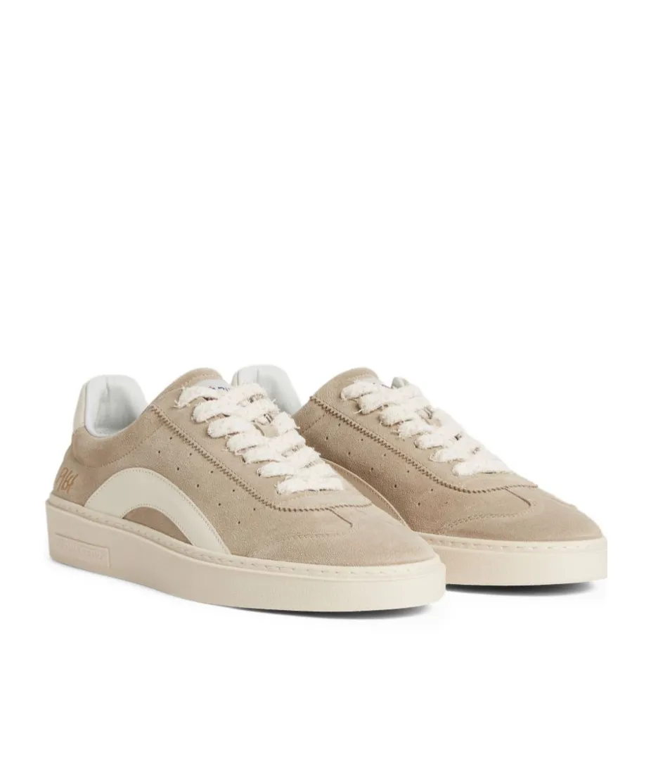 Round-Toe Lace-Up Sneakers