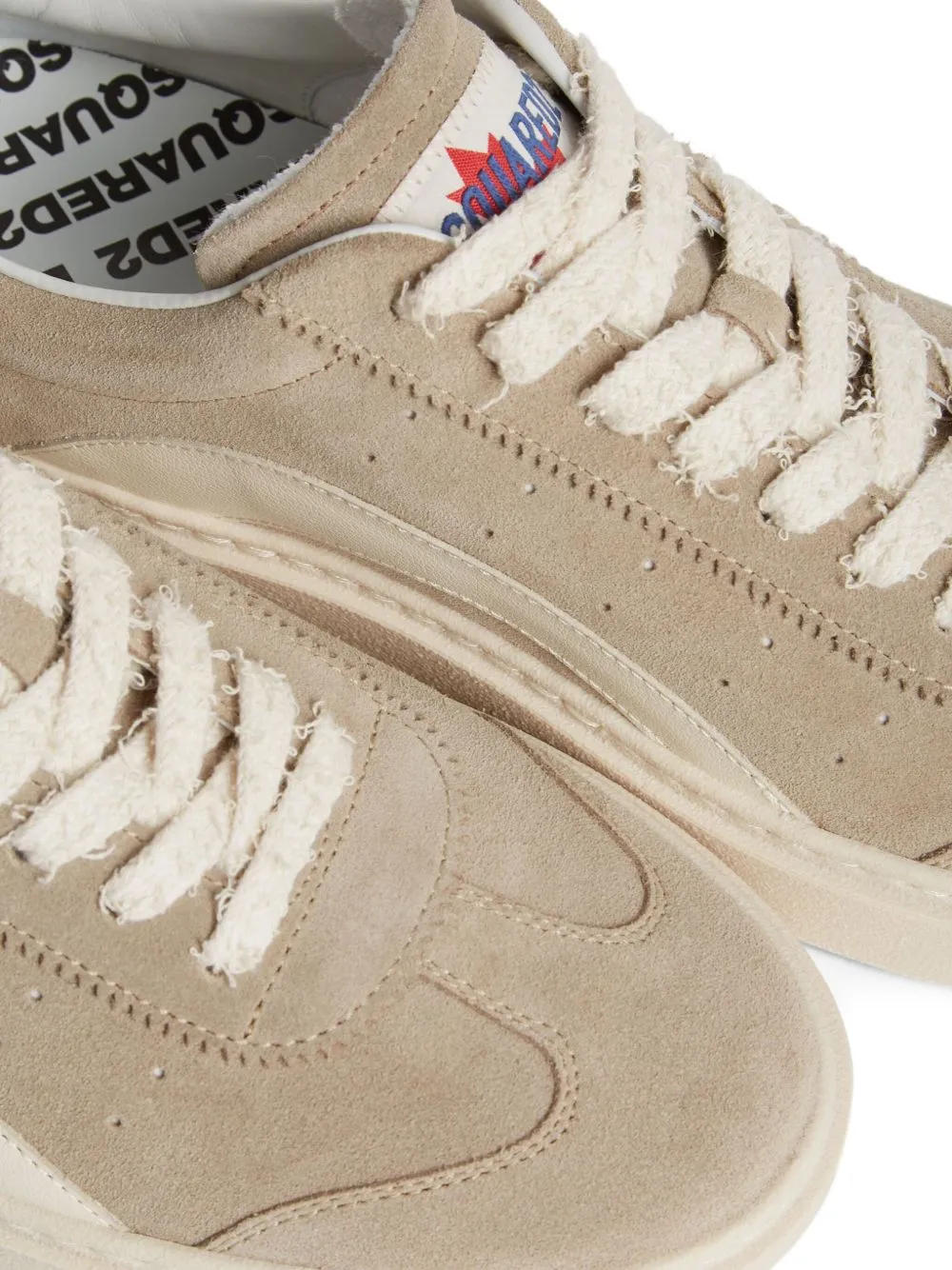 Round-Toe Lace-Up Sneakers