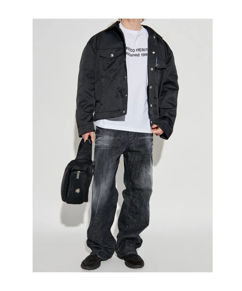 Distressed Loose-Fit Jeans