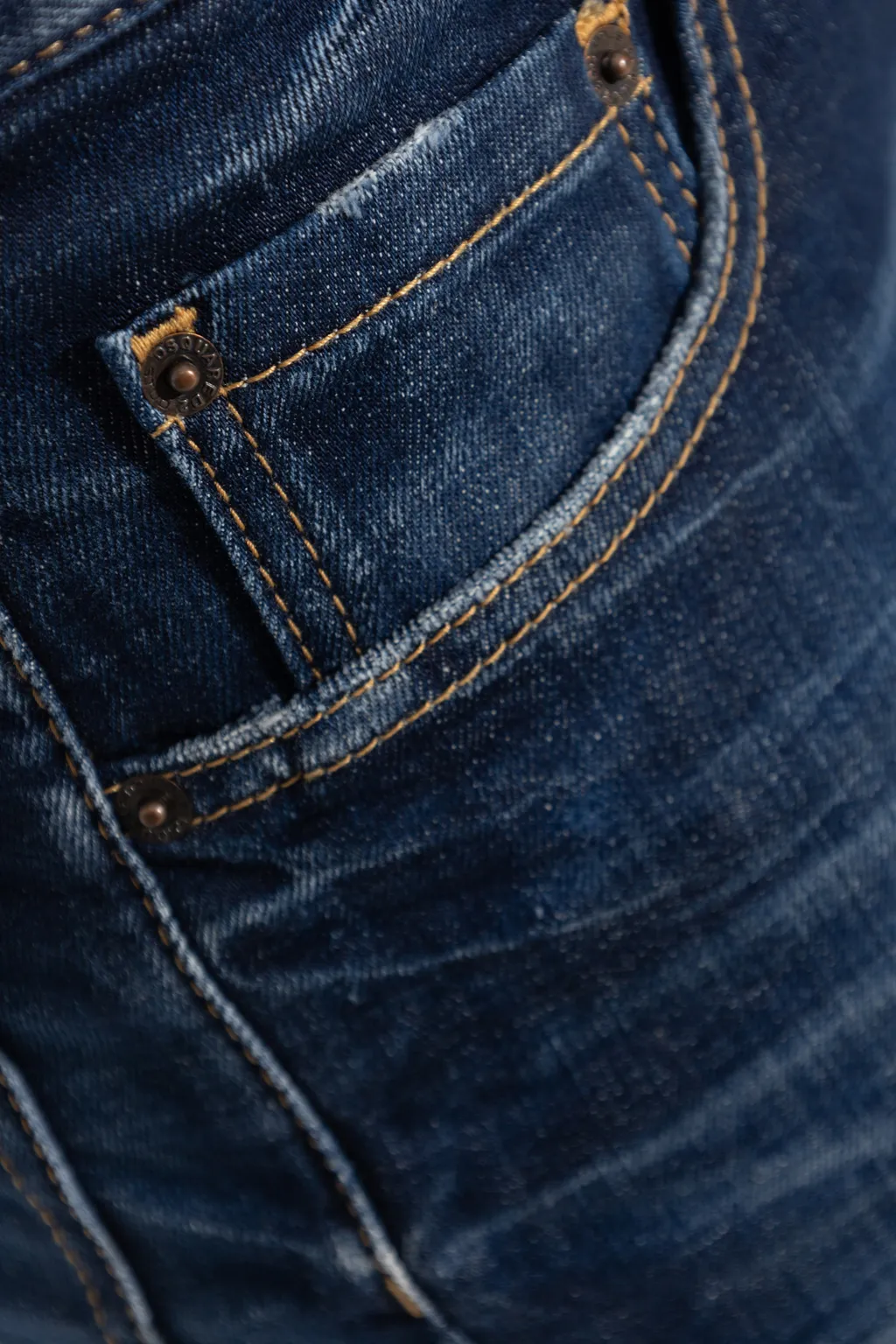 Distressed Straight-Leg Jeans