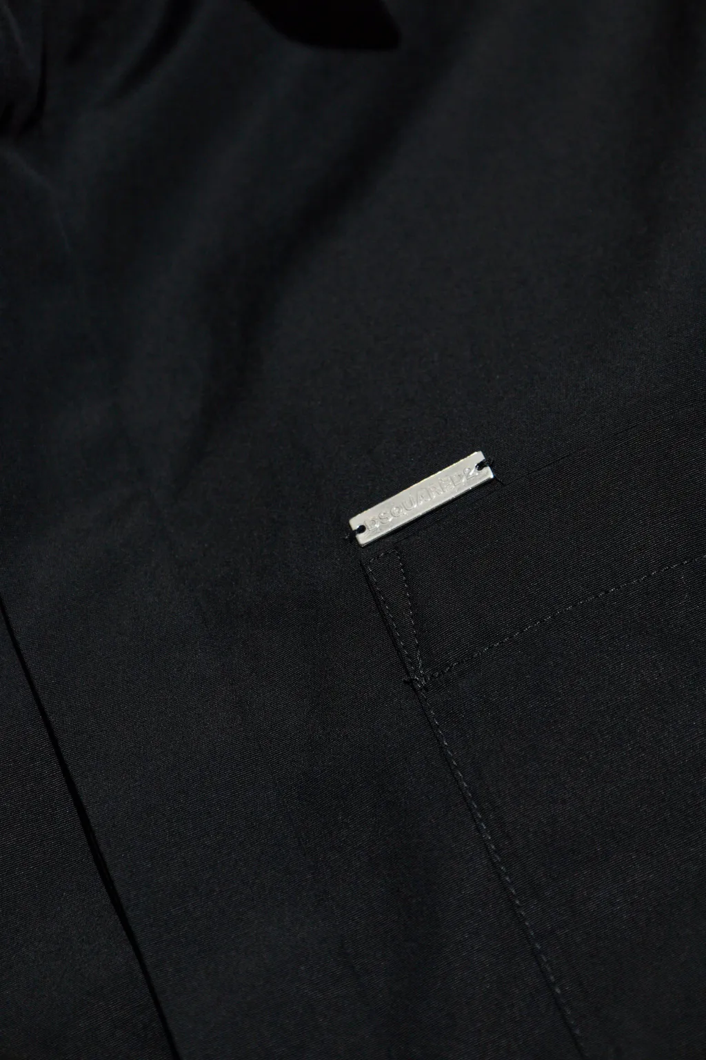 Pocket Detailed Cropped Shirt