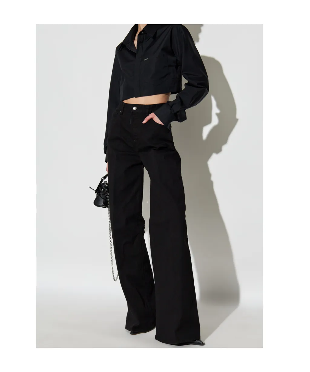 Pocket Detailed Cropped Shirt