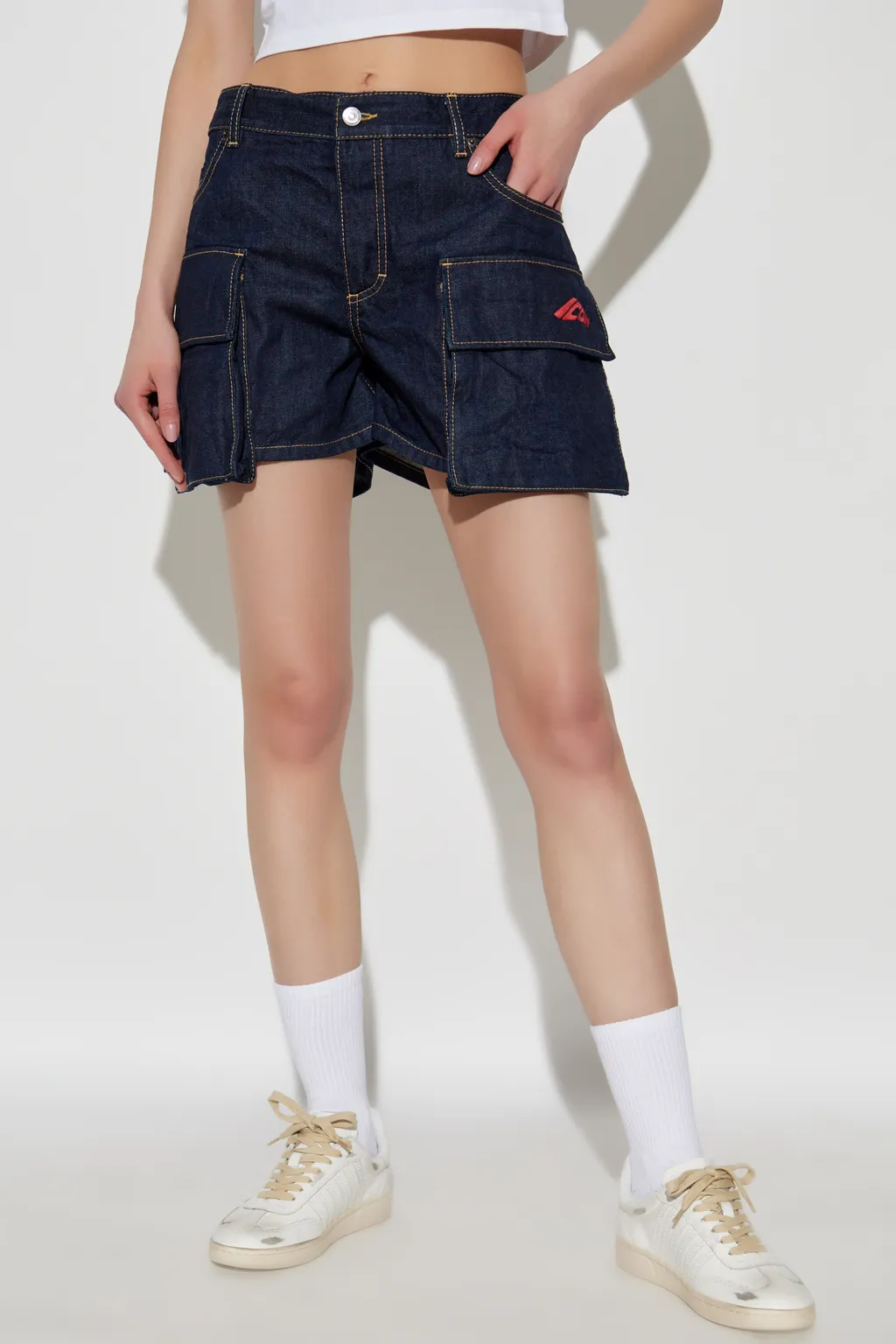 Pocket Detailed Denim Shorts