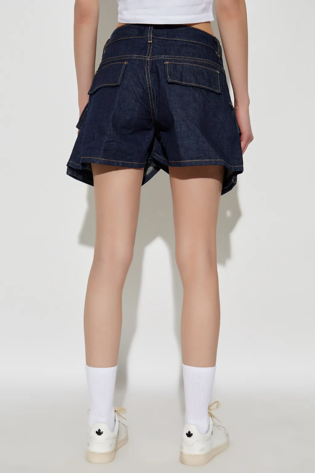 Pocket Detailed Denim Shorts