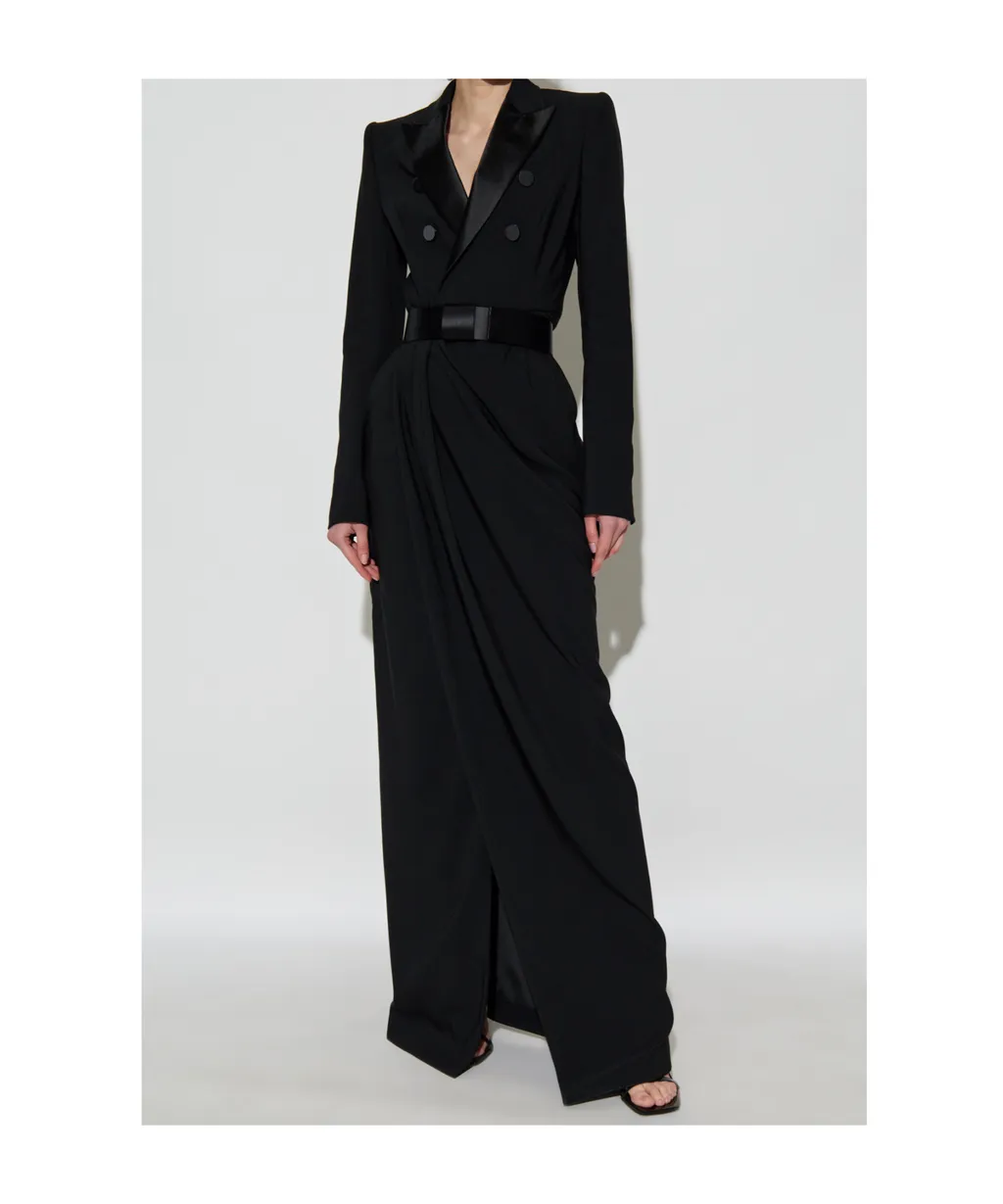 Belted Long Dress