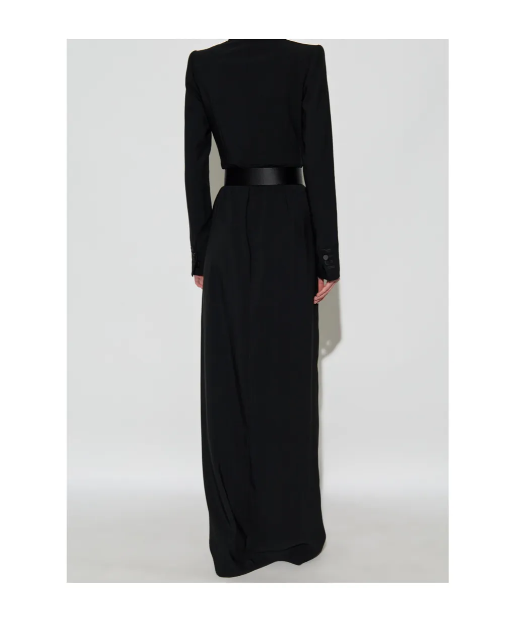 Belted Long Dress