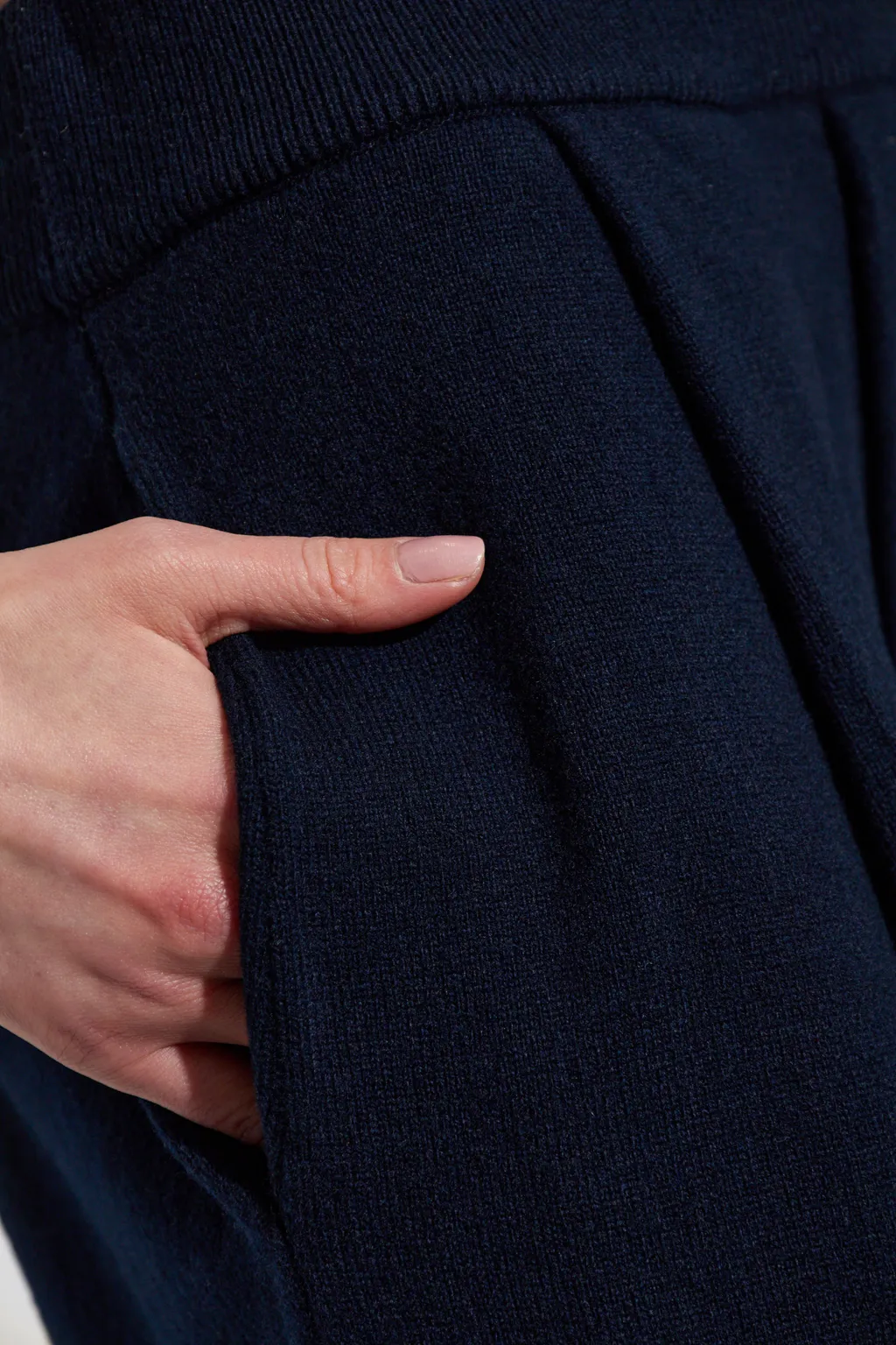 Pleated Wide-Leg Trousers