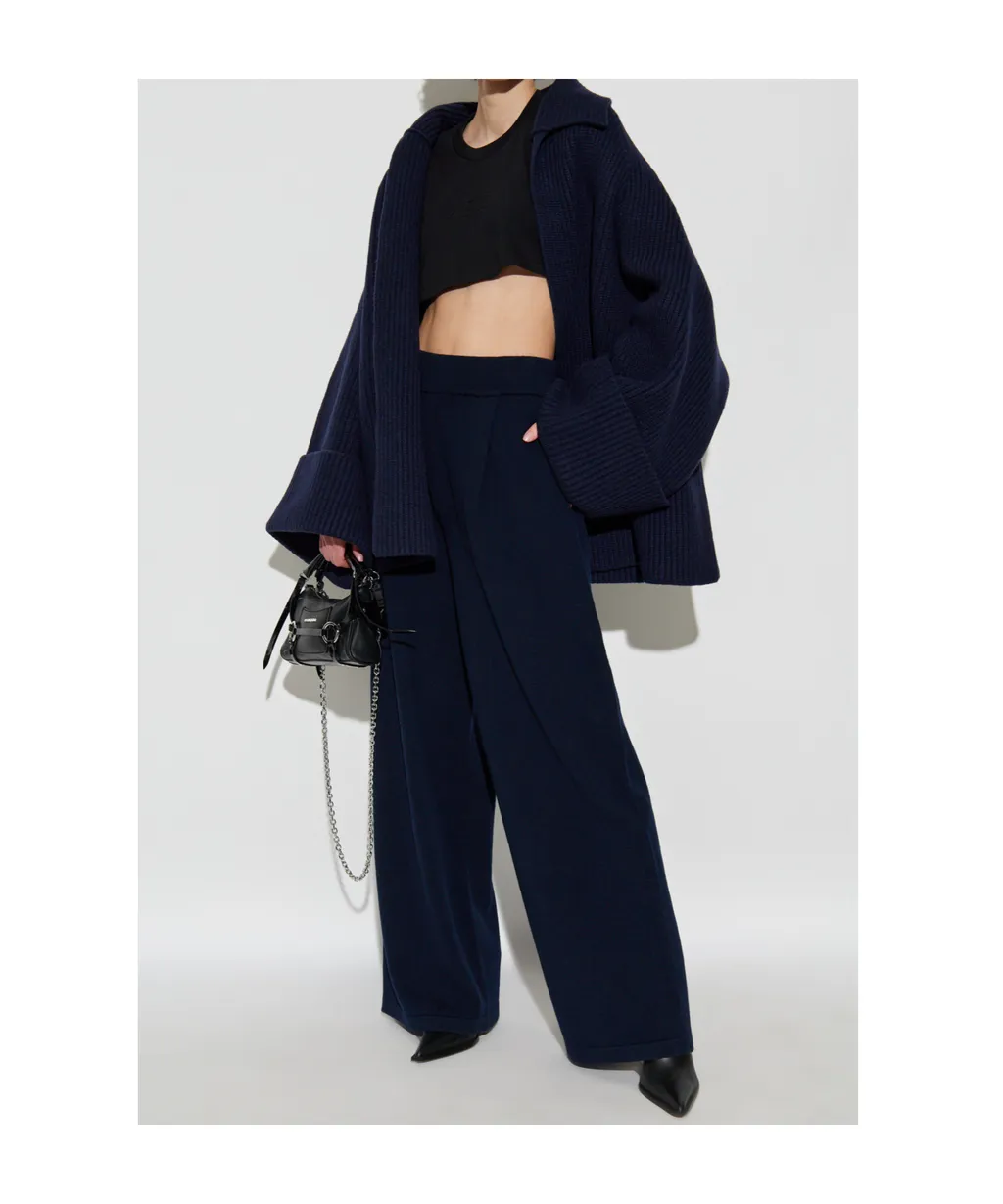 Pleated Wide-Leg Trousers