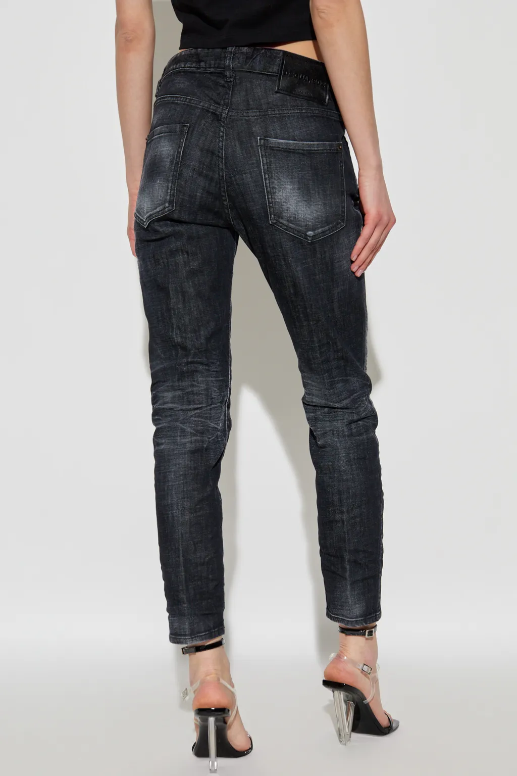Logo Patch Slim-Fit Jeans
