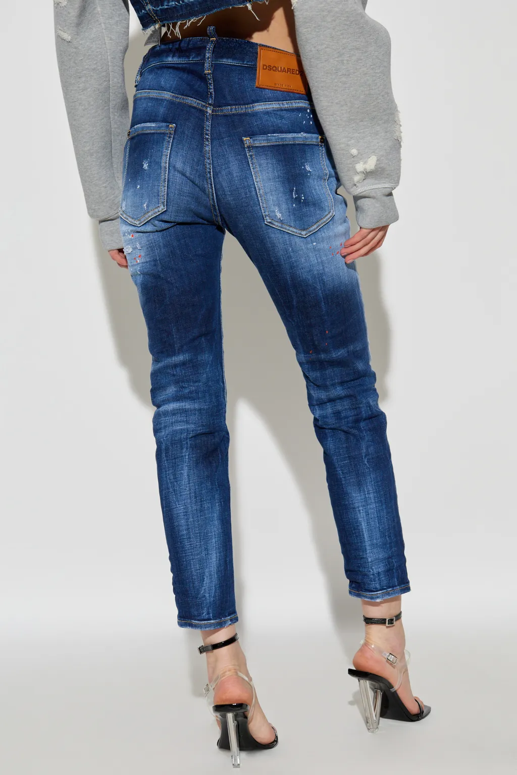 Distressed Slim-Fit Jeans
