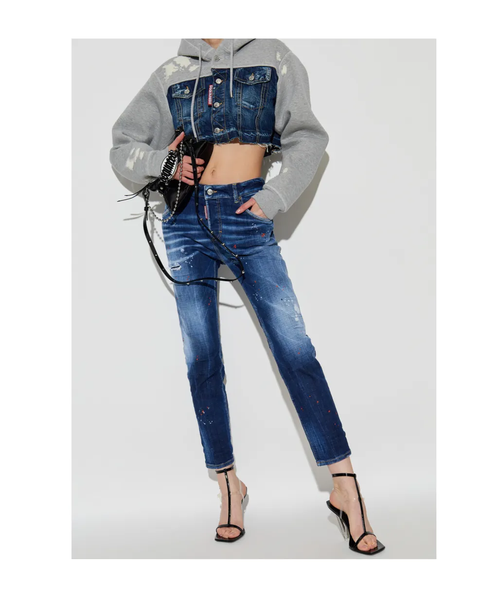 Distressed Slim-Fit Jeans