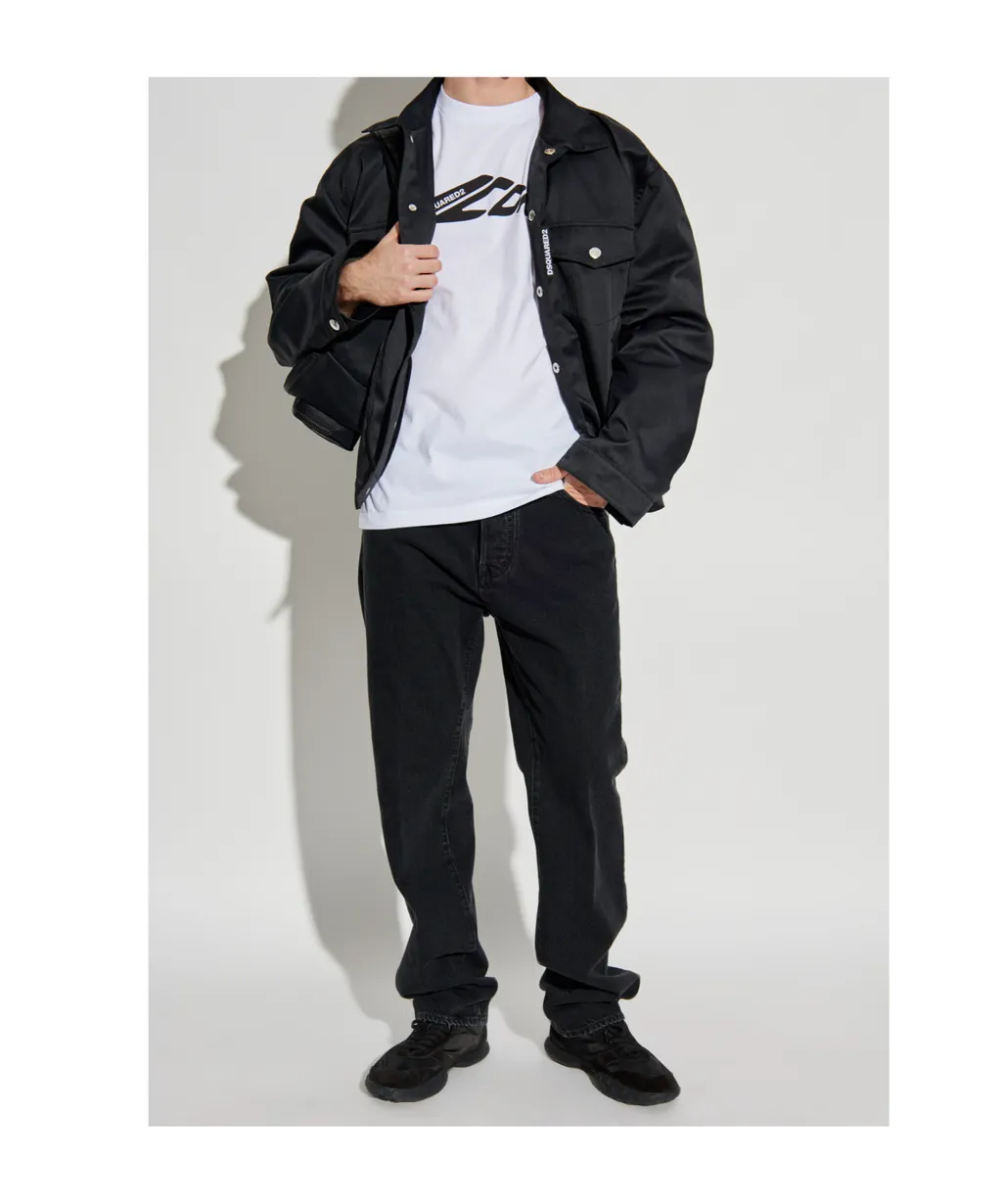 Icon Logo Printed Crewneck T-Shirt