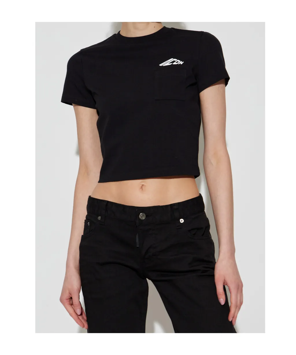 Cropped Crewneck T-Shirt