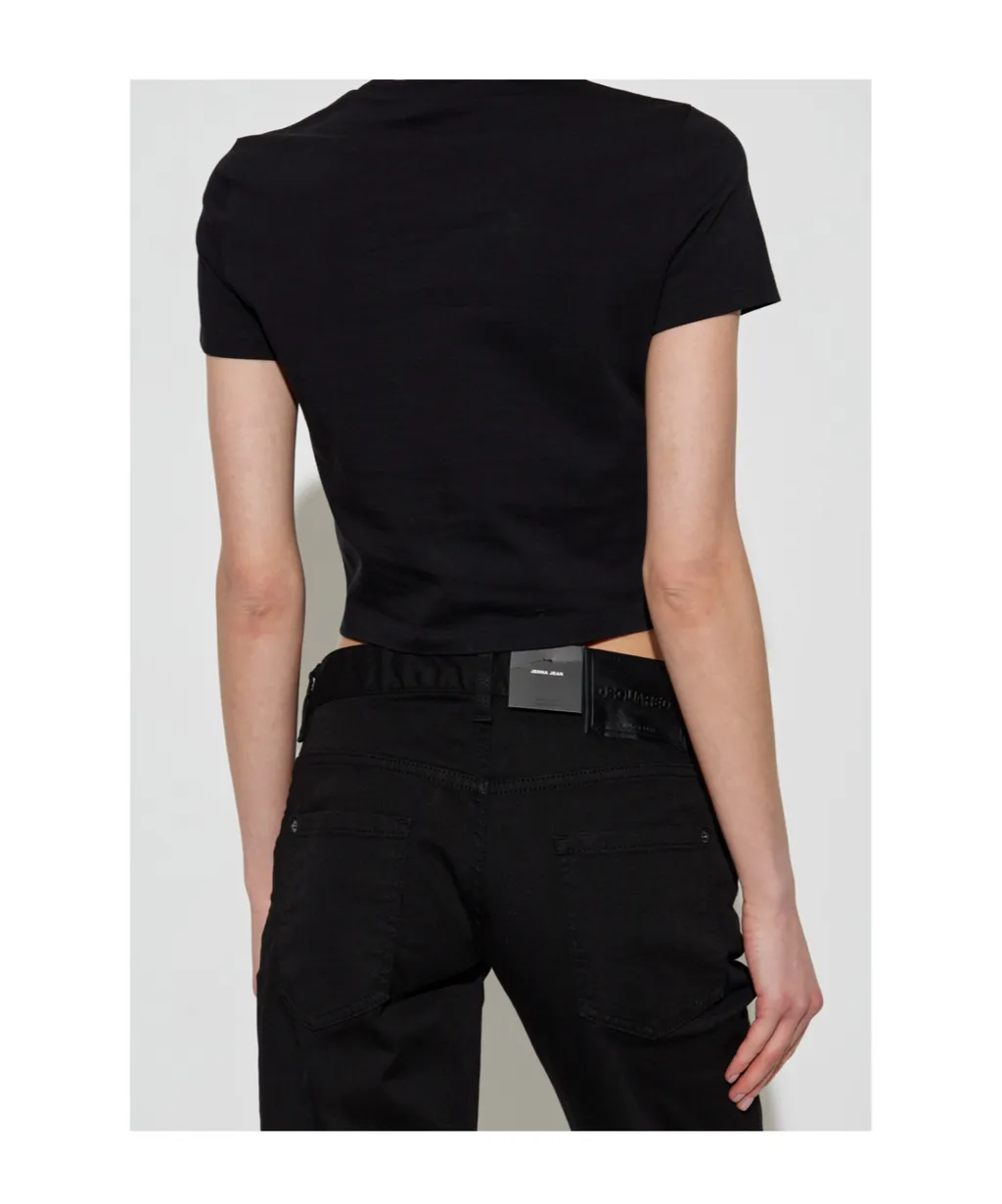 Cropped Crewneck T-Shirt
