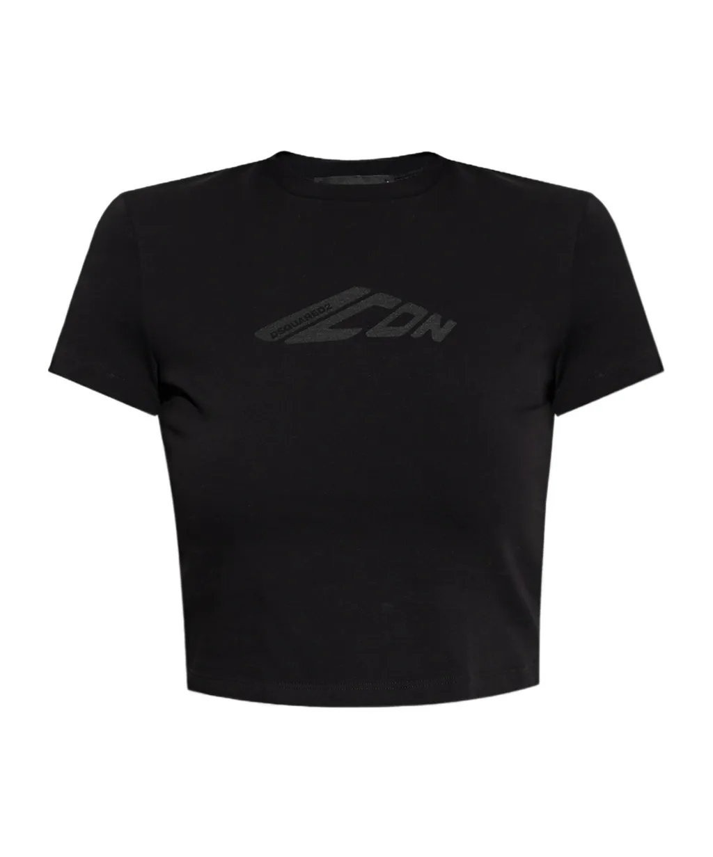 Cropped Crewneck T-Shirt