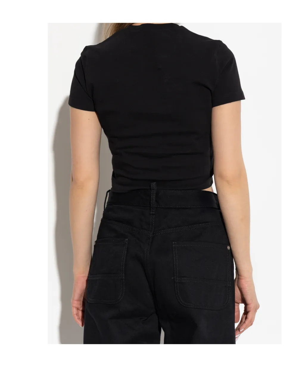 Cropped Crewneck T-Shirt