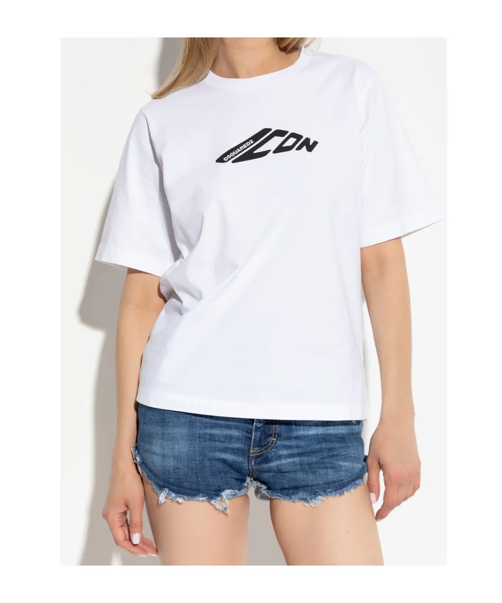 Logo Printed Crewneck T-Shirt