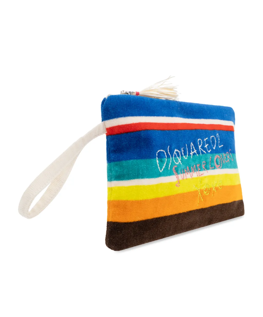 Striped Clutch