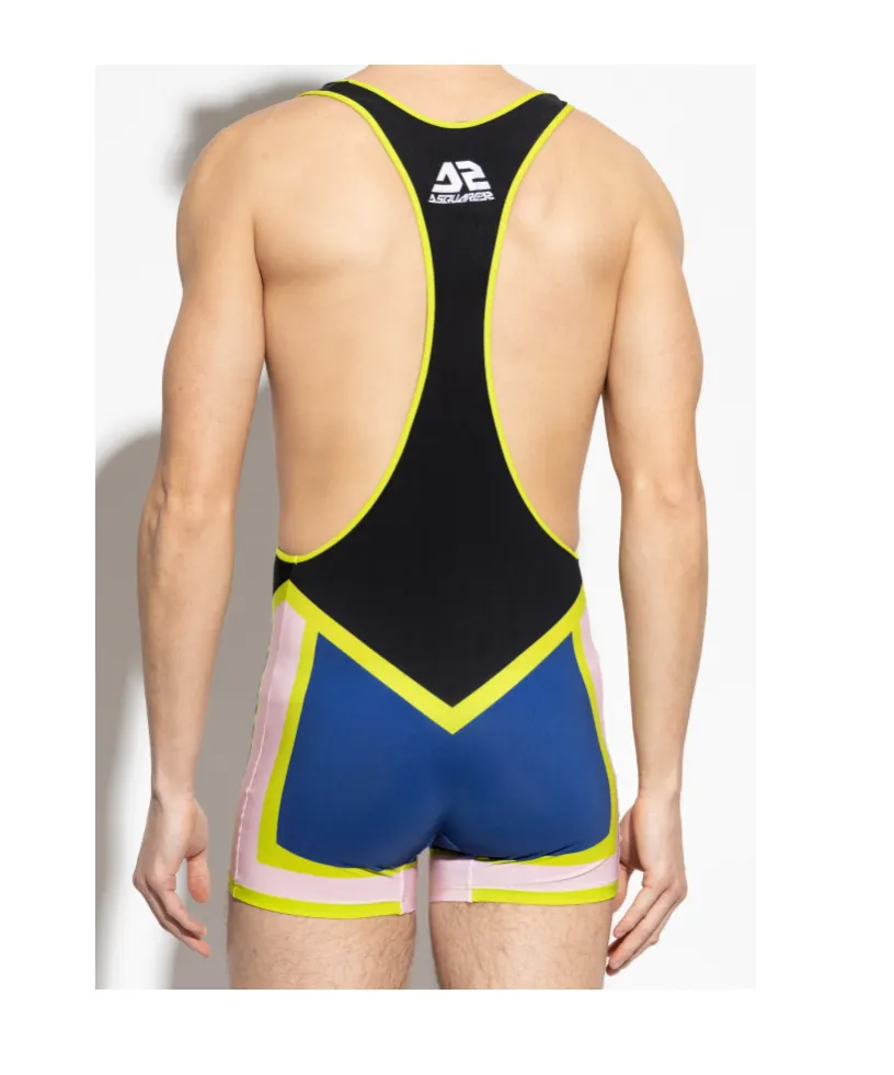 Lettering One Piece Swimsuit